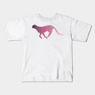 Cheetah Multi-color Animal Gradient Kids T-Shirt